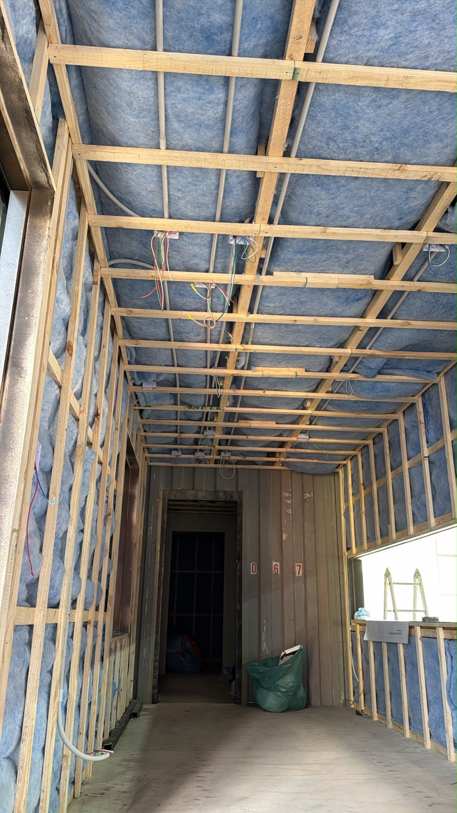 Canalizaciones durante la construcción