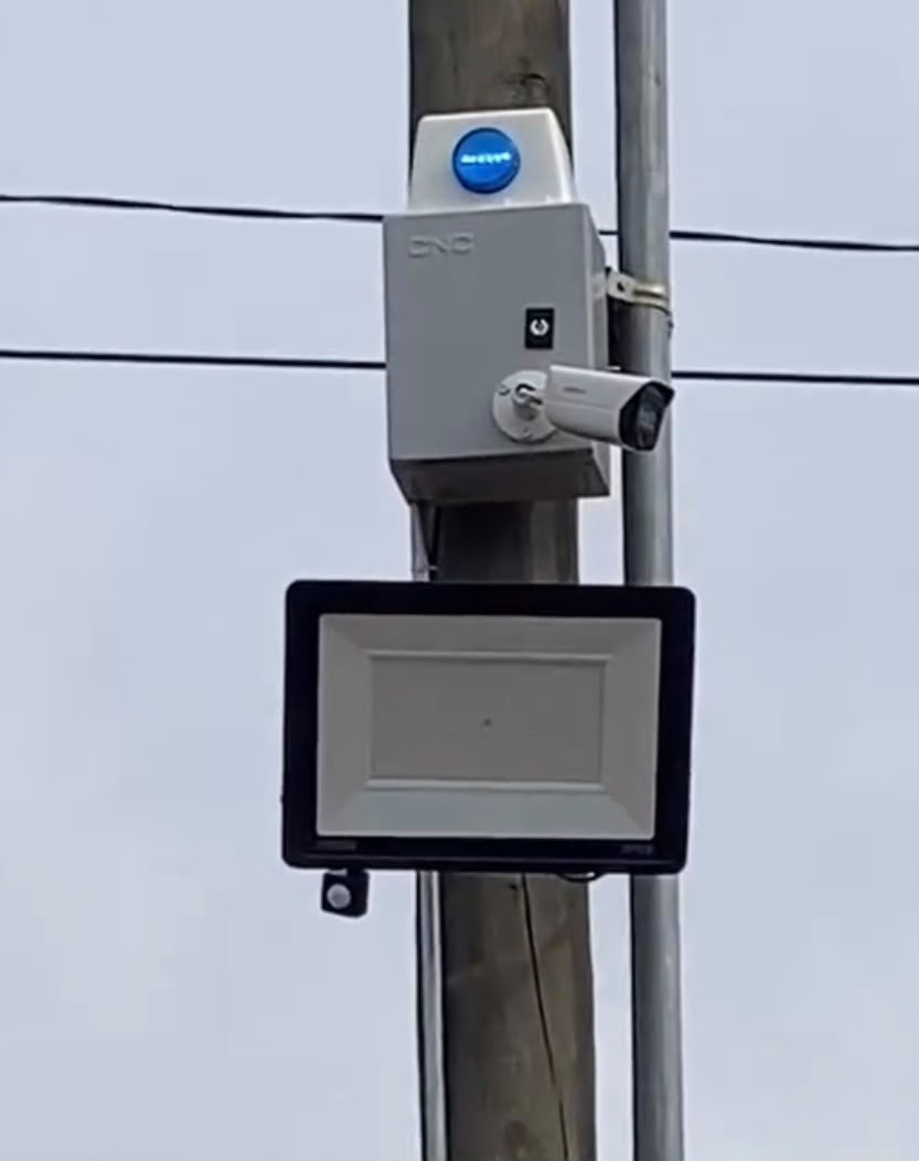 Proyector de iluminación y caja de conexiones